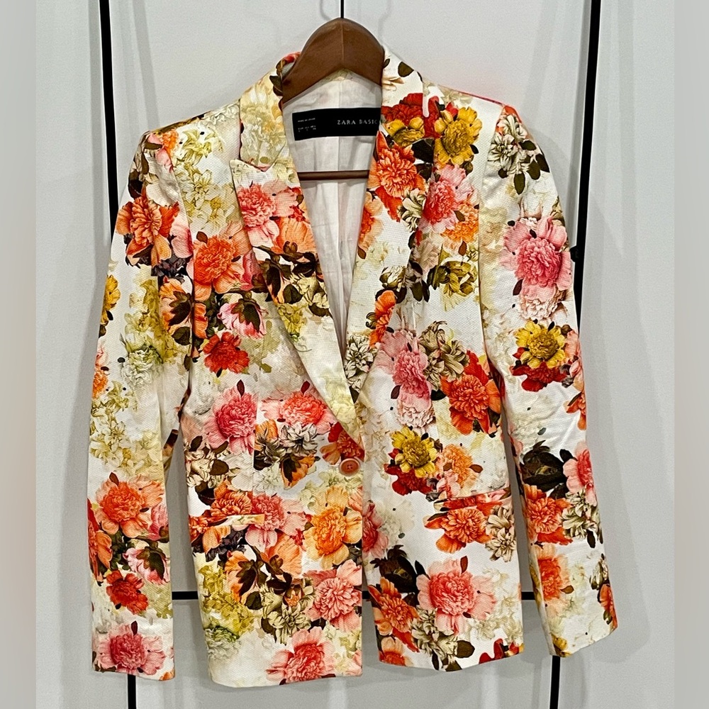 Zara Floral Blazer
